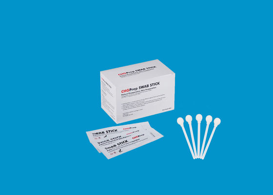 A preparação CHG do gluconato do Chlorhexidine limpa a espuma de 132mm 2%CHG + 70%IPA