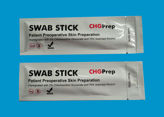 A preparação CHG do gluconato do Chlorhexidine limpa a espuma de 132mm 2%CHG + 70%IPA