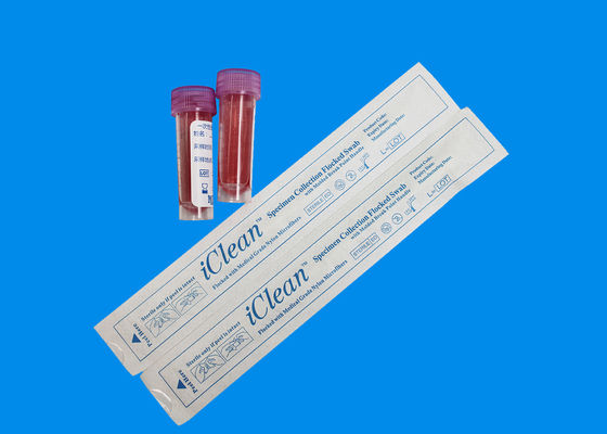 Tip do cotonete 3MM da coleção de espécime do ADN de Kit Nasopharyngeal Flocked Swab For dos testes