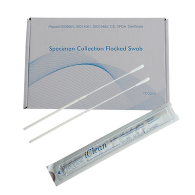 Nasal descartável reunido os cotonetes orais CM-FS913 do ADN limpa/fibra de nylon