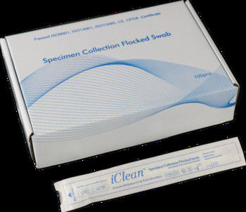 O ADN reuniu o cotonete bacteriano 147mm do transporte da cultura da fibra do nylon do cotonete da coleção de espécime