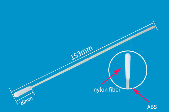 A coleção de espécime de nylon do teste estéril reuniu o transporte nasopharyngeal da amostra do cotonete