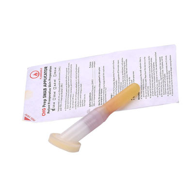 A esponja médica antisséptica da espuma da preparação da pele desinfeta o aplicador cirúrgico do chloraprep do gluconato do chlorhexidine