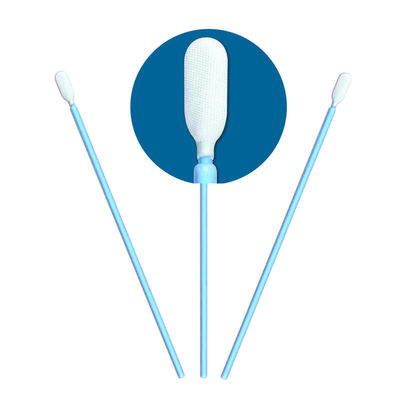 CM-PS761M Long Handle Cleanroom limpa varas descartáveis do cotonete de Microfiber da dupla camada