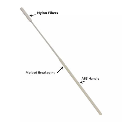 Tip do cotonete 3MM da coleção de espécime do ADN de Kit Nasopharyngeal Flocked Swab For dos testes
