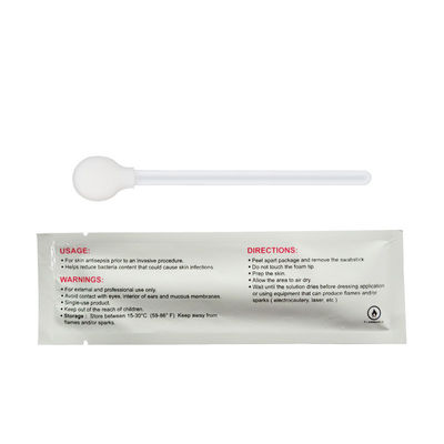 O cotonete do gluconato do Chlorhexidine de 70% IPA 2% CHG cola a esterilização paciente da pele