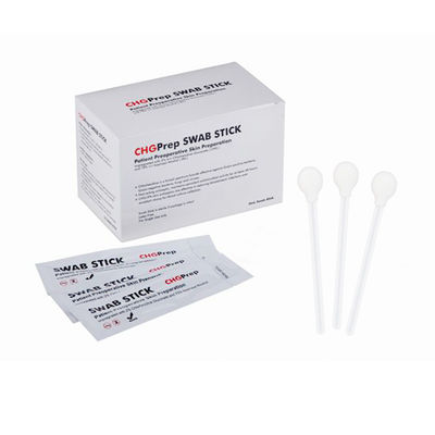 O cotonete do gluconato do Chlorhexidine de 70% IPA 2% CHG cola a esterilização paciente da pele