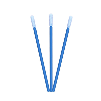 Cotonete industrial da ponta da espuma do CM FS1702 Microfib em volta do punho azul principal